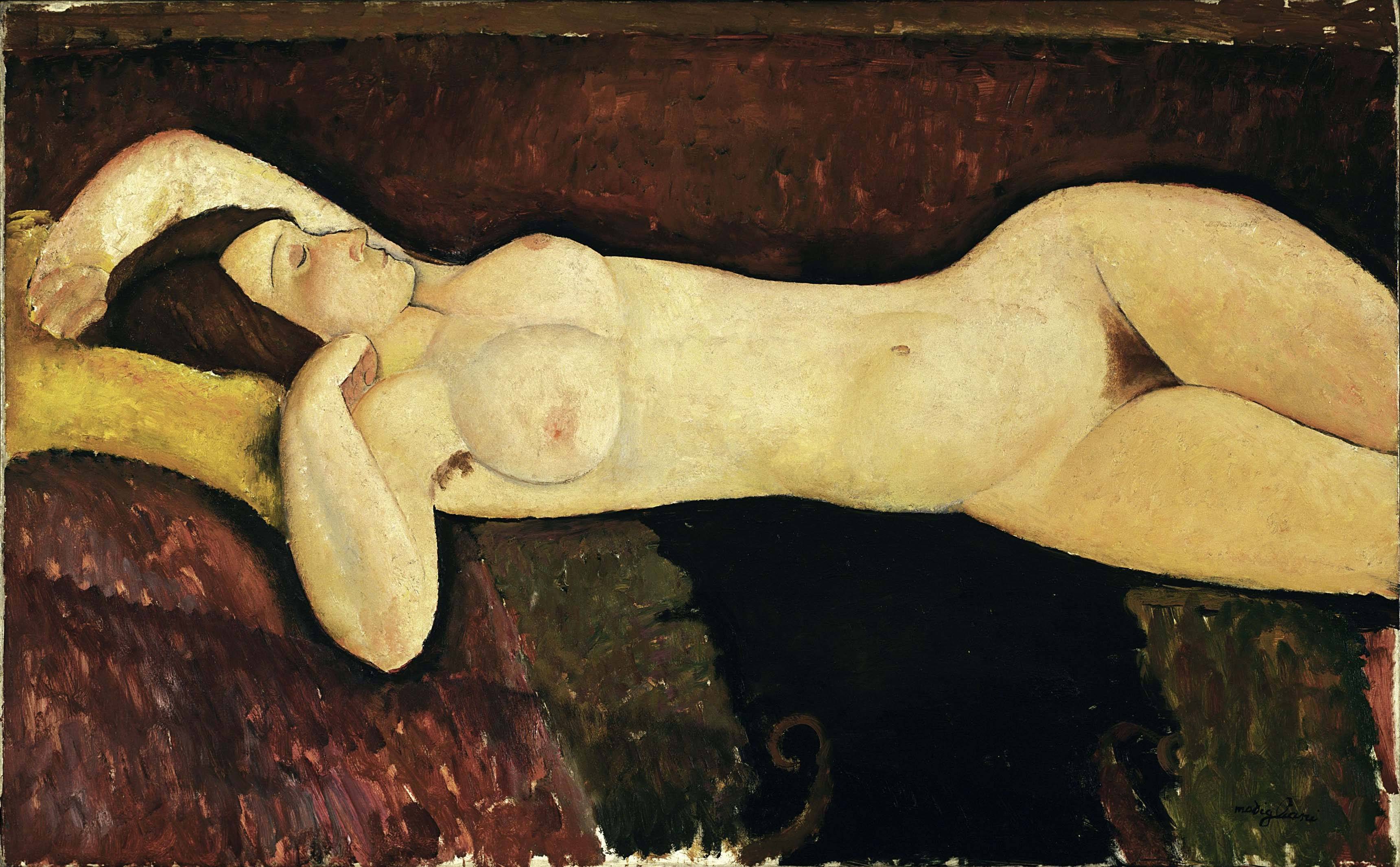 Modigliani, Reclining Nude, 1919