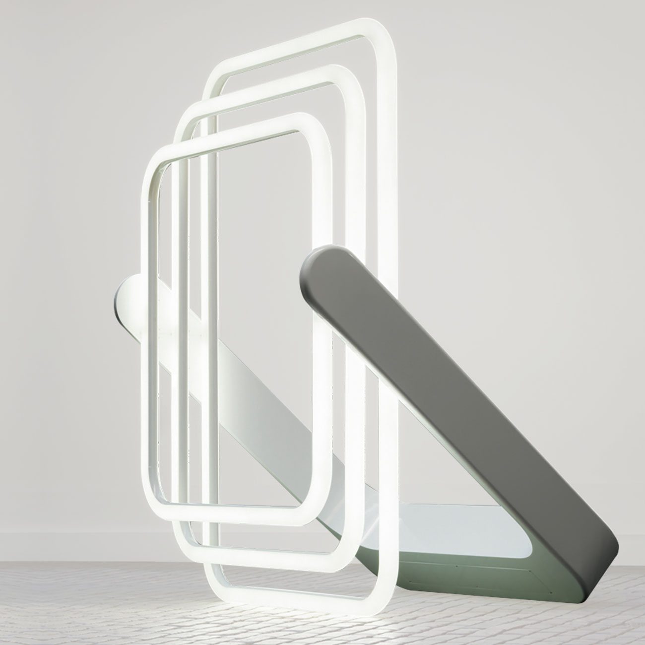 3CL (2015) de Philippe Nadson. Lampe en PMMA et LED. Galerie Perpitch & Bringand, www.perpitch-bringand.com
