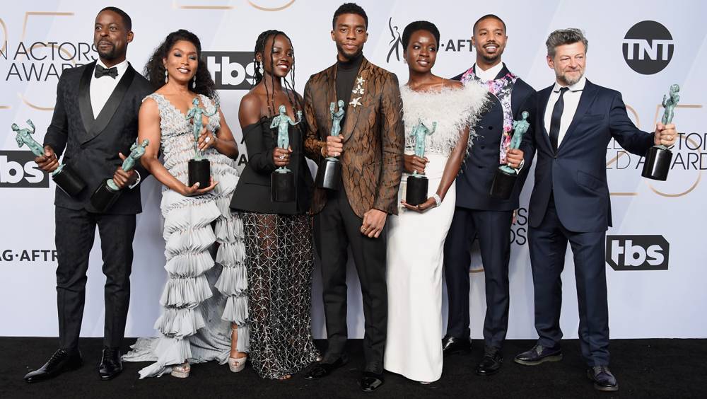 Le casting de Black Panther à la cérémonie des SAG Awards 2019