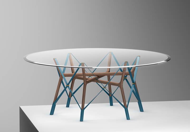 “Serpentine Table” réalisé par le trio suisse d’Atelier Oï. 