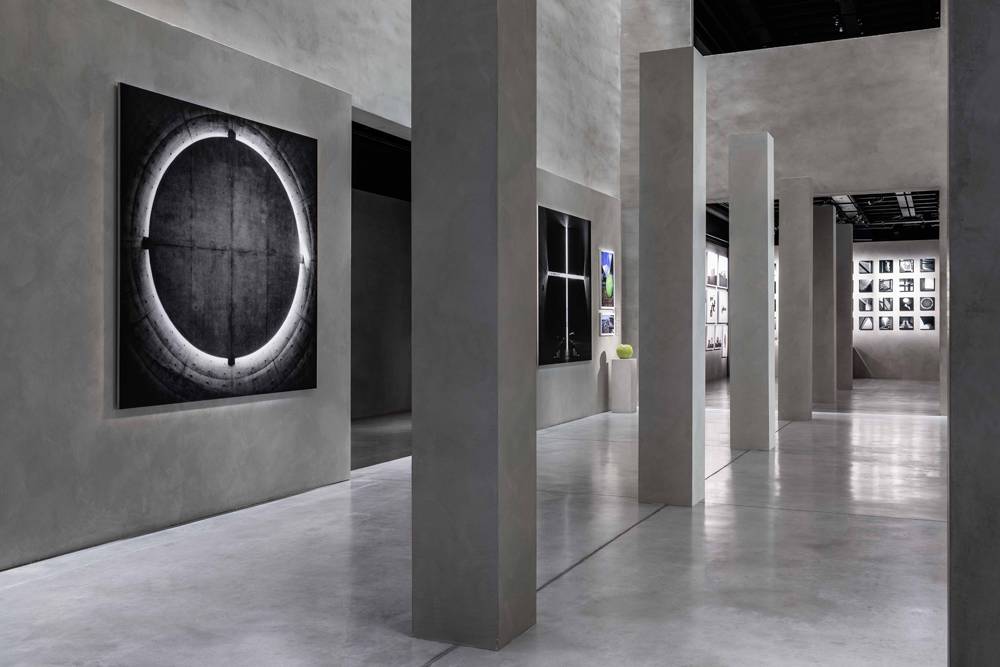 Vue de l'exposition “The Challenge” consacrée à Tadao Ando. ©Delfino Sisto Legnani et Marco Cappelletti.