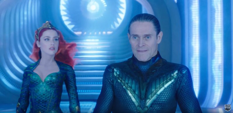 Amber Heard et Willem Dafoe dans le film Aquaman (2018) de James Wan.