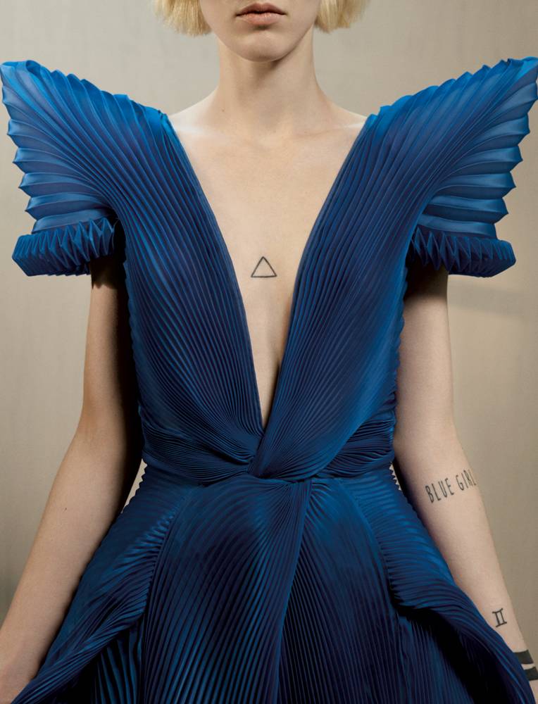 <p>Dress “Le Grand Bleu”, GAULTIER PARIS. </p>
