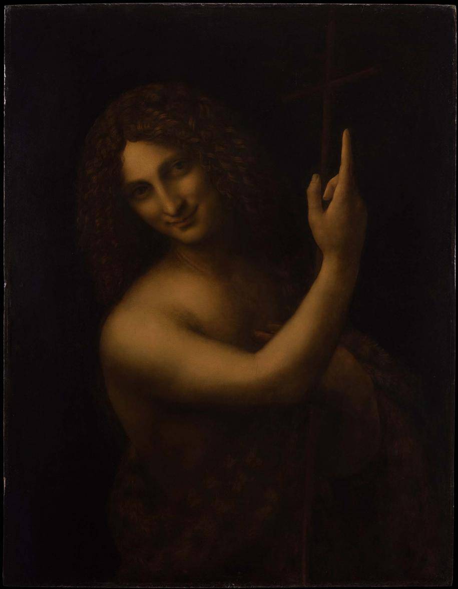 <p>Le <em>Saint Jean Baptiste</em> (1513 - 1516) de Léonard de Vinci © RMN Grand Palais – Musée du louvre</p>
