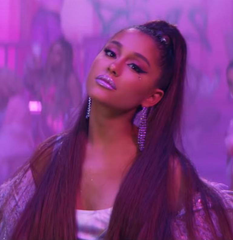 <p>Ariana Grande in the “7 Rings” music video</p>

