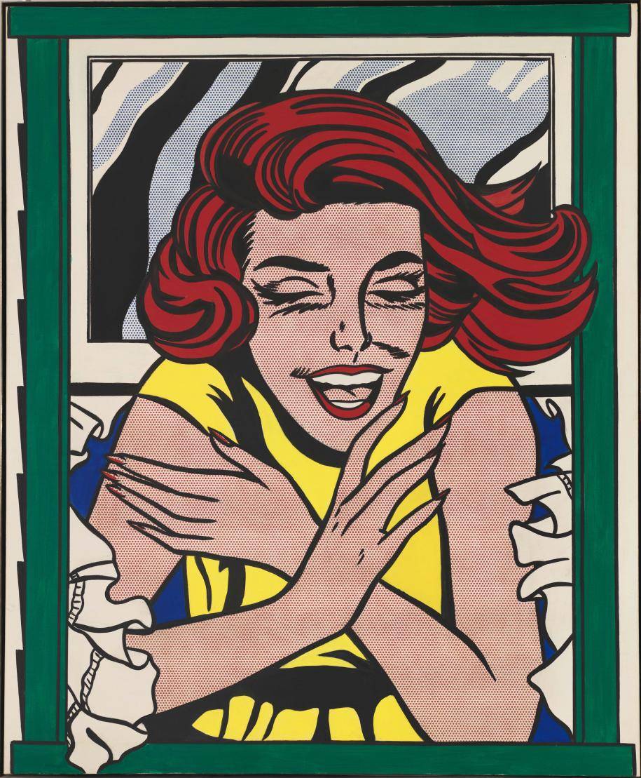 <p>Roy Lichtenstein, <em>Girl in Window (Study for World’s Fair Mural), </em>1963, huile et acrylique sur toile, 173 x 142,2 cm, gift of the American Contemporary Art Foundation, Inc., Leonard A. Lauder, President. © Estate of Roy Lichtenstein New York / Adagp, Paris, 2017</p>
