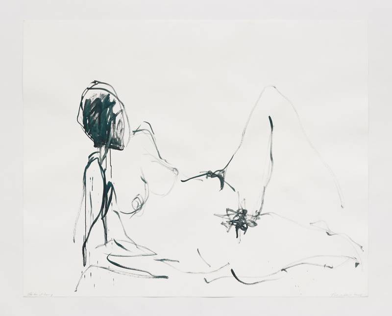 <p>Tracey Emin, “La peur d'aimer” (2018). Acrylique sur papier, 121,5 x 152 cm © The Artist / courtesy White Cube / Photo Prudence Cuming Associates, London, © Adagp, Paris, 2019</p>
