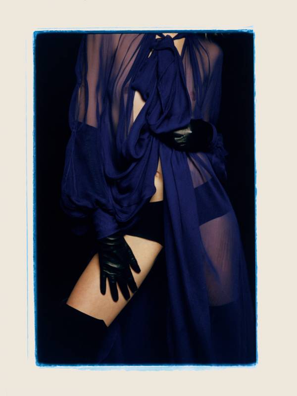 <p><strong>Dress, LANVIN. Culotte, INTIMISSIMI. Cuissardes, GIANVITO ROSSI. Gloves, AGNELLE.</strong></p>
