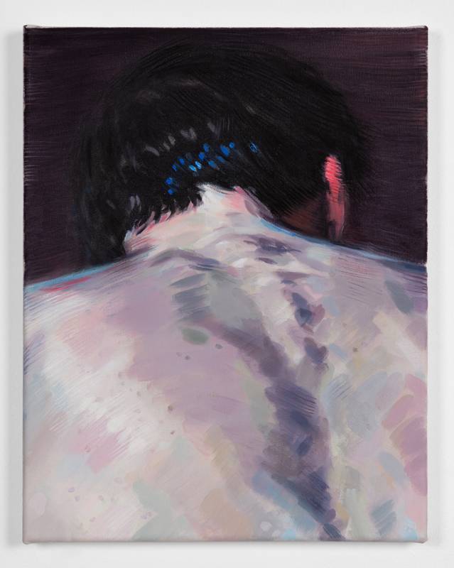 <p>Kris Knight, “Curvature (He Told Me My Spine Is Curved In The Locker Room)” (2019) © Kris Knight - Courtesy Galerie Alain Gutharc</p>
