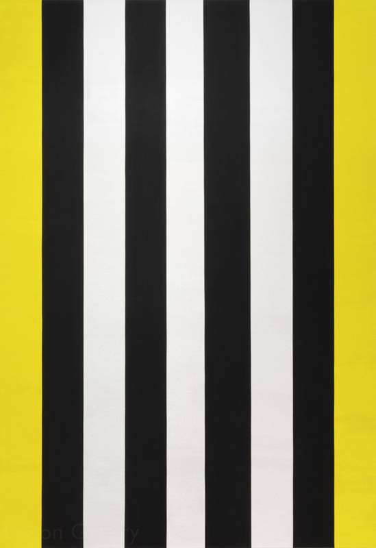 <p>Lisson Gallery : Mary Corse, “Untitled (Yellow/Black/White Band Beveled)” (2014). Art Basel Hong Kong Online Viewing Room</p>
