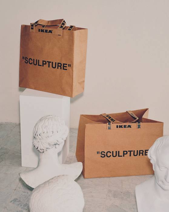 <p>Bags from the "Markerad" collection, by Ikea, in collaboration with Virgil Abloh, limited edition.</p>
