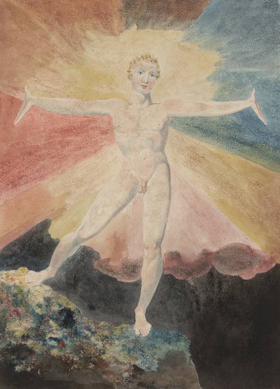 <p>William Blake, “Albion Rose” (c. 1793). Gravure colorée, 250 x 211 mm. Courtesy of the Huntington Art Collections</p>
