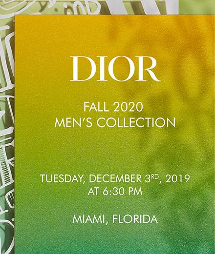 Vidéo : le défilé Dior homme à Miami en direct