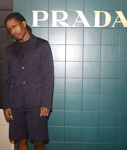 A$AP Rocky et Nicole Kidman en front row du défilé Prada
