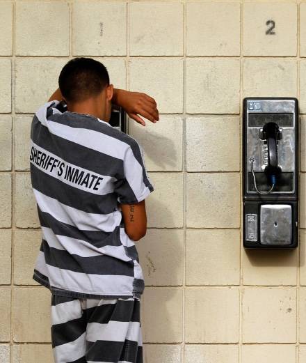 A rapper records his album down the telephone… in prison 