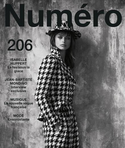 Le sommaire du Numéro de septembre 2019 avec Isabelle Huppert, Jean-Baptiste Mondino, Marie-Flore, S.Pri Noir…